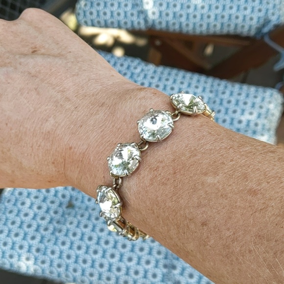 Stella & Dot Jewelry - Stella & Dot crystal Amelie gold bracelet